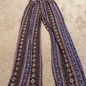 Joe B Blue and Black Wide Leg Pants